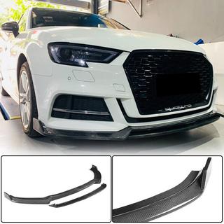 Lip spojler predného nárazníka Lip V4 (pre S-Line Sedan 2017-2020, karbón) Audi A3 2012–2020 fotografia 1