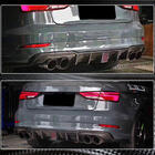 Audi A3 2012–2020 Difúzor zadného nárazníka V2 (pre S-Line Sedan 2017-2020, karbón) fotografia 4
