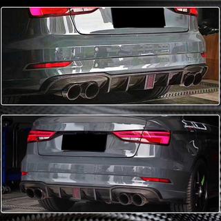 Difúzor zadného nárazníka V2 (pre S-Line Sedan 2017-2020, karbón) Audi A3 2012–2020 fotografia 4