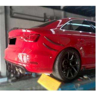 Lišty na zadný nárazník (pre S-Line Sedan 2012-2016, karbón) Audi A3 2012–2020 fotografia 3
