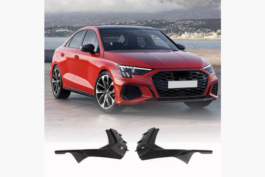 Audi A3 2020– Lišty predného nárazníka (pre S-Line Sedan 2020-2023, karbón) Image