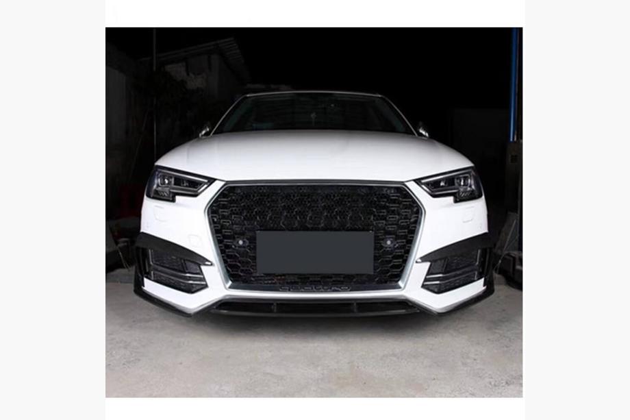 Audi A4 B9 2015–2024 Lip spojler predného nárazníka Lip V2 (pre S-Line Sedan 2015-2019, karbón) Image