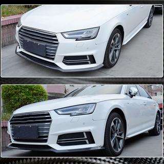Lip spojler predného nárazníka Lip V4 (pre S-Line Sedan 2015-2019, karbón) fotografia 3