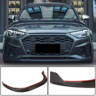 Predný nárazníkový lip spojler Lip V1 (pre S-Line Sedan 2019-2024, karbón) fotografia 1