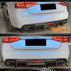 Audi A4 B8 2007–2015 Difúzor zadného nárazníka V2 (pre S4 2009-2012, karbón) fotografia 6