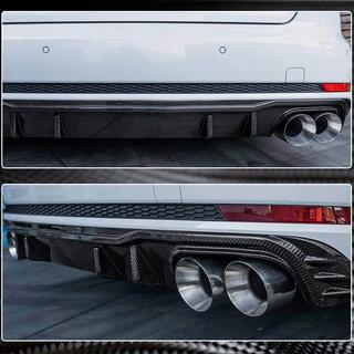 Difúzor zadného nárazníka V2 (pre S-Line Sedan 2015-2019, karbón) fotografia 4