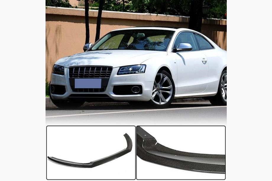 Audi A5 2007–2015 Lip na predný nárazník (pre S-Line Coupe 2007-2011, karbón) Image