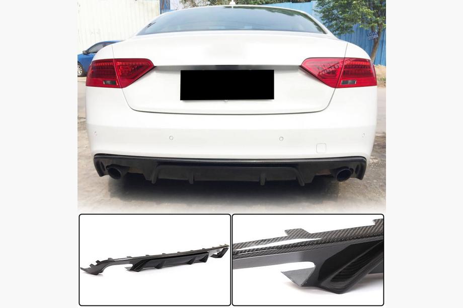 Audi A5 2007–2015 Difúzor zadného nárazníka V2 (pre S-Line 2012-2015, karbón) Image