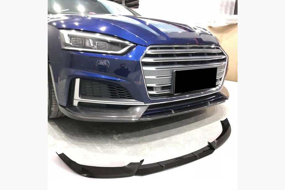 Audi A5 2016–2025 Lip na predný nárazník (pre S-Line coupe/cabriolet 2016-2020, karbón) Image