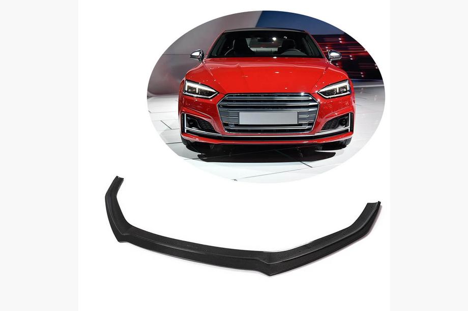 Audi A5 2016–2025 Lip spojler predného nárazníka Lip V1 (pre S-Line 2016-2020, karbón) Fotografia 1