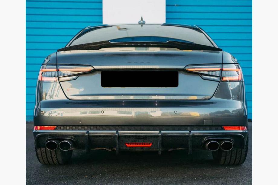 Audi A5 2016–2025 Difúzor zadného nárazníka V1 (pre S-Line 2016-2020, karbón) Fotografia 7