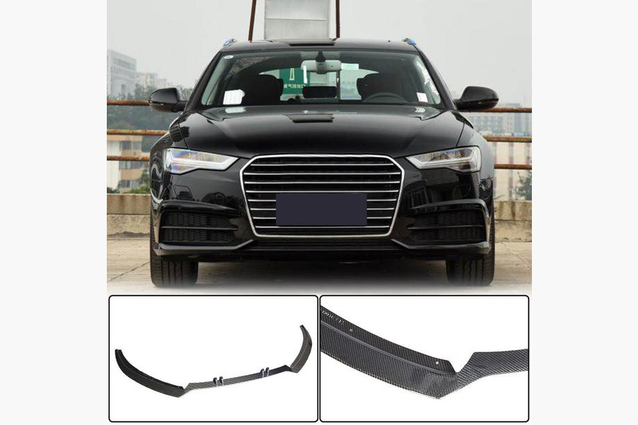 Audi A6 C7 2011–2017 Karbonový lip predného nárazníka V2 (pre S-Line 2014-2018) Image