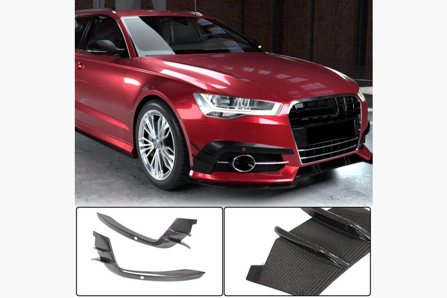 Audi A6 C7 2011–2018 Karbonové kryty hmloviek (pre S-Line 2014-2018) Fotografia 1