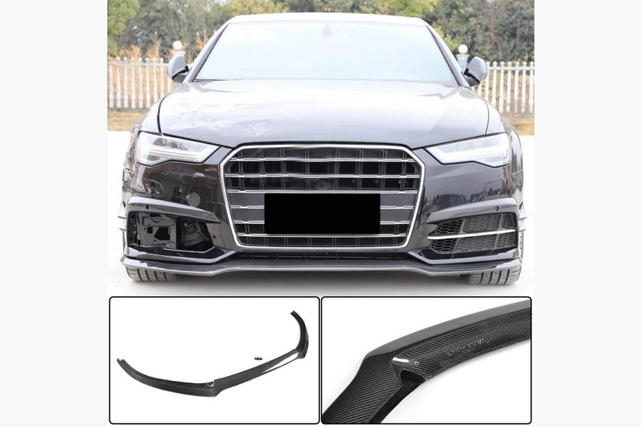 Audi A6 C7 2011–2017 Lip na predný nárazník Carbon V3 (pre S-Line 2014-2018) Image