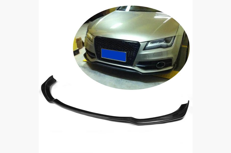 Audi A7 2010–2018 Lip spojler predného nárazníka Lip V1 (pre S-Line, 2010-2014, karbón) Image