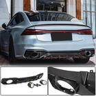 Audi A7 2018– Difúzor zadného nárazníka s koncovkami výfuku (pre S-Line 2018-2022, dry carbon) fotografia 1