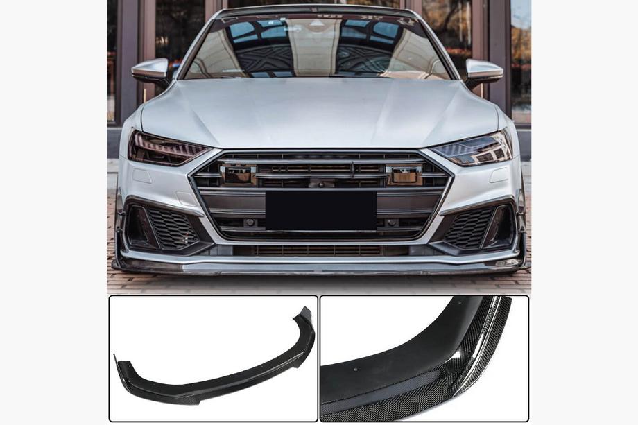 Audi A7 2018– Predný nárazníkový lip spojler Lip (pre S-Line 2018-2022, karbón) Image