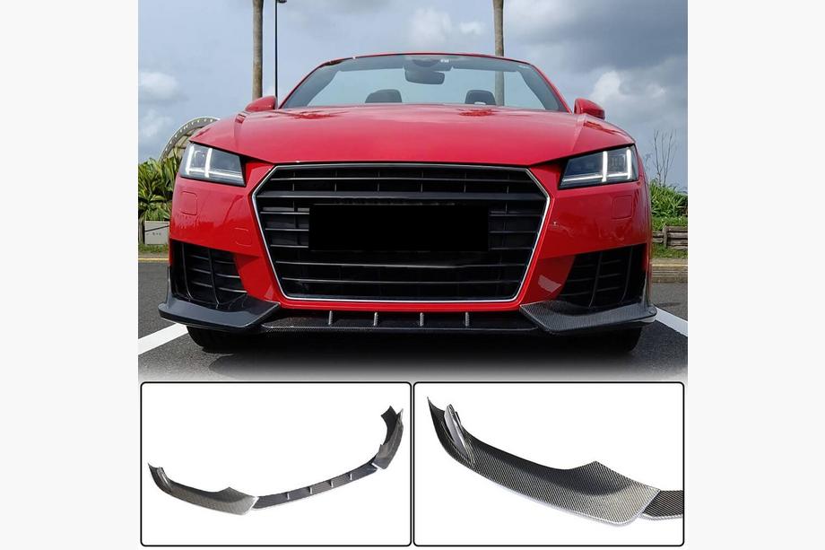 Audi TT 2014–2023 Predný nárazníkový lip spojler Lip V2 (pre Base, 2014-2019, Carbon) Image