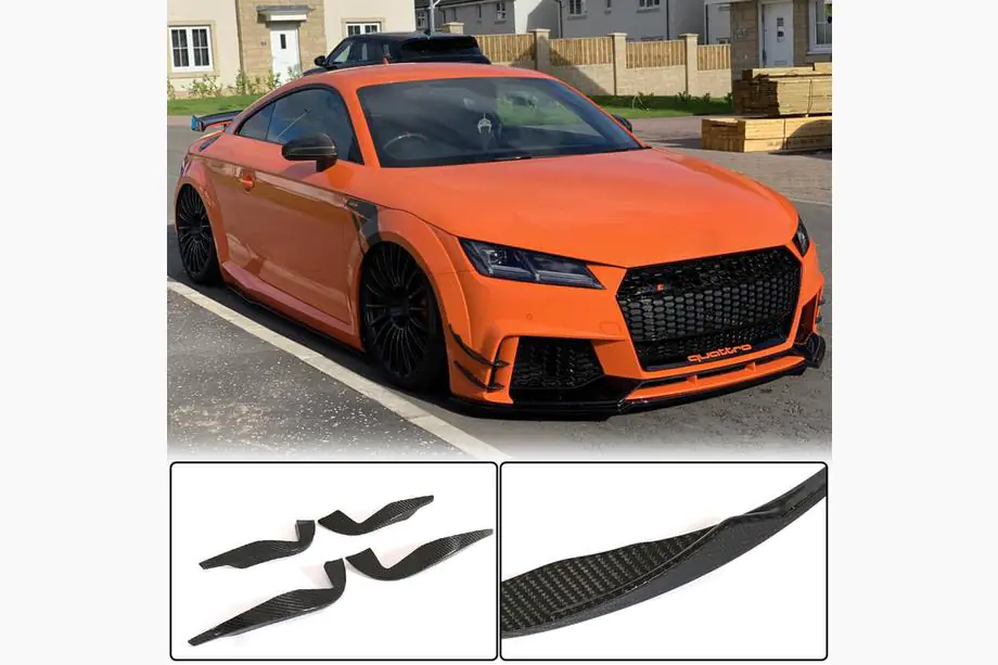 Audi TT 2014–2023 Bočné splittery predného nárazníka (pre RS, 2016-2019, karbón) Image
