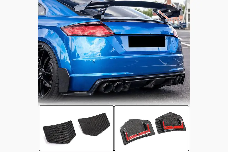 Audi TT 2014–2023 Flap nadstavce zadného nárazníka (pre S-line/TTS/TTRS, 2014-2019, Karbon) Image