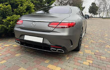 Mercedes S-class C217 Coupé 2014–2020 Zadný difúzor s koncovkami výfuku Silver (2018-2020) fotografia 1