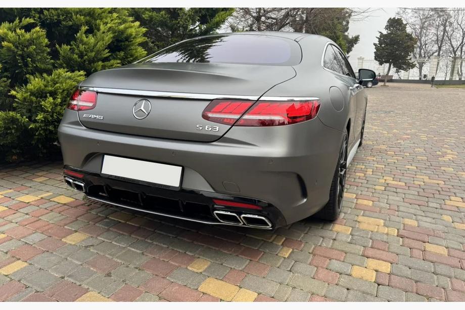 Mercedes S-class C217 Coupé 2014–2020 Zadný difúzor s koncovkami výfuku Silver (2018-2020) Image
