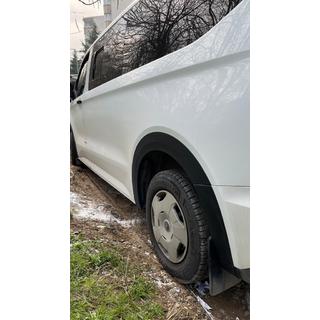 Široké lemy blatníkov (4 ks, čierne) fotografia 1