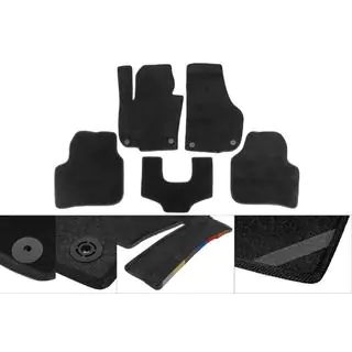 Prémiové textilné koberčeky (čierne) 2 ks (predné) fotografia 1