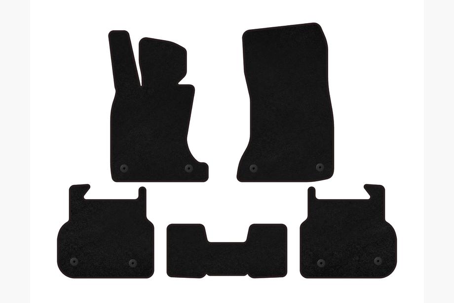 BMW rad 7 F01/F02 2008–2015 Textilné koberčeky Premium (pre F01, Čierne) Fotografia 1