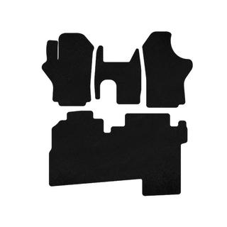Prémiové textilné koberce do interiéru (2004-2007, 2 rady, 8-miestne, čierne) Hyundai H200, H1, Starex 1998–2007 fotografia 1