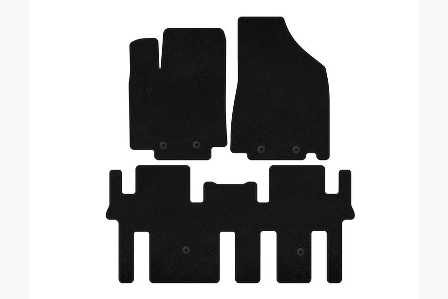 Nissan Pathfinder R52 2012–2021 Prémiové textilné rohože (2 rady, čierne) Image