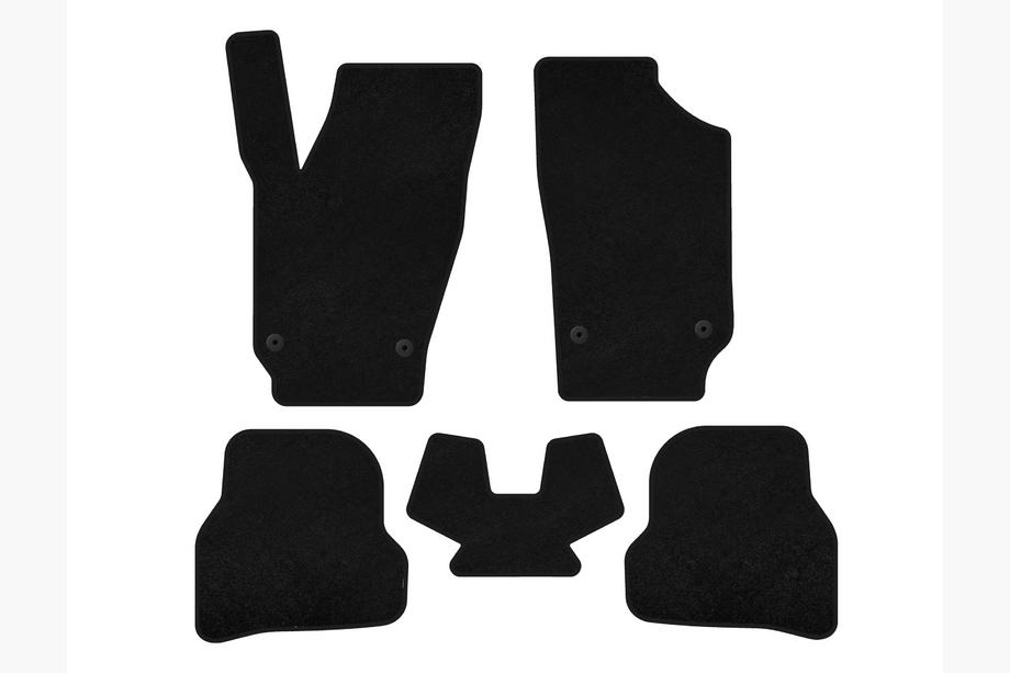 Seat Ibiza 2010–2017 Prémiové textilné koberčeky do interiéru (2010-2012, HB, 5-dverový, čierne) Image