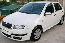 Skoda Fabia 2000–2007 Nerezové kryty zrkadiel 2006↗ (2 ks) fotografia 1
