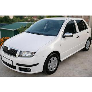 Nerezové kryty zrkadiel 2006↗ (2 ks) Skoda Fabia 2000–2007 fotografia 1