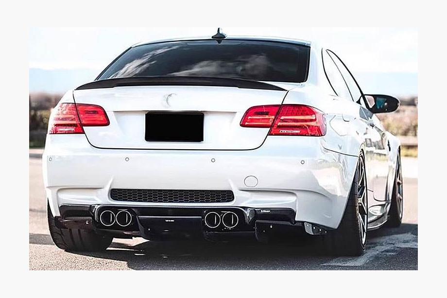 BMW 3 rad E90/E91 2005–2011 Zadný spojler na veko kufra z karbónu V5 (Coupe) Fotografia 4