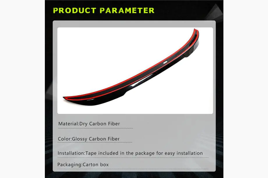 BMW rad 3 F30/F31 2012–2019 Spojler PSM-Style V4 (pre F30/F80, karbón) Fotografia 6