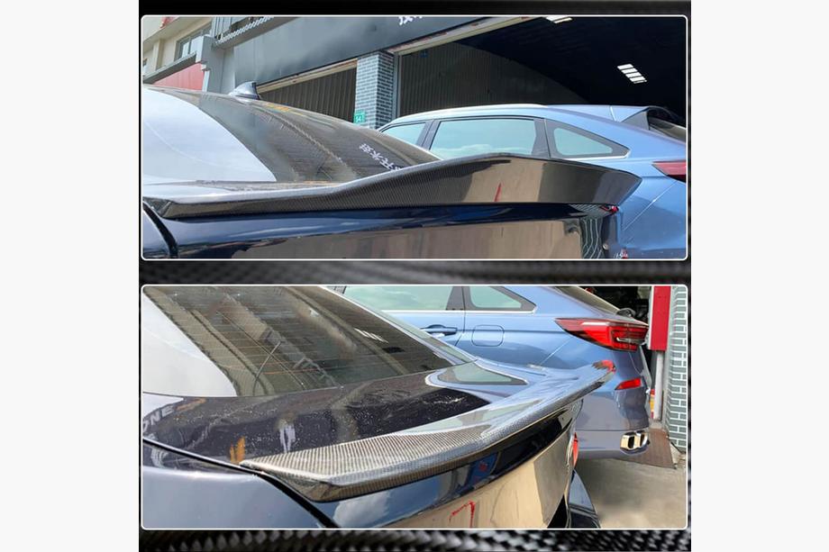 BMW 4 séria F32/F33/F36 2012–2020 Spojler veka kufra Carbon V2 (pre F36) Fotografia 4