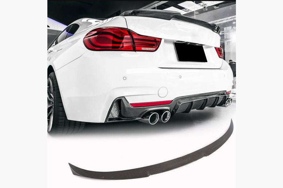 BMW 4 séria F32/F33/F36 2012–2020 Spojler veka kufra Carbon V4 (pre F36) Fotografia 1