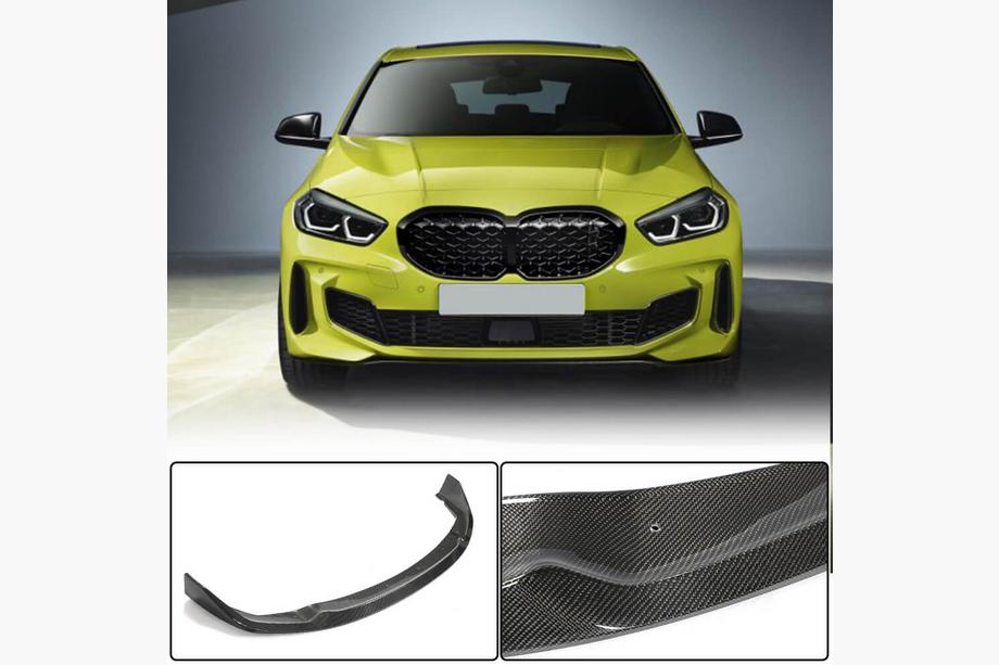 BMW 1. séria F40 2019–2024 Lip nástavec na predný nárazník (pre M-Sport, karbón) Fotografia 1