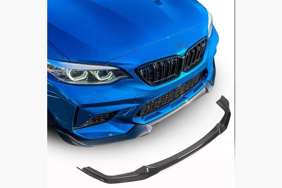 BMW 2. séria F22/F23 2014–2021 Predný lip na nárazník Lip V3 (pre F87 M2 Competition, karbón) Image