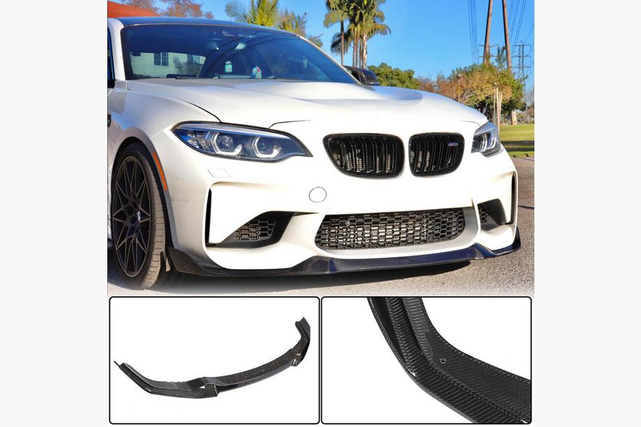 BMW 2. séria F22/F23 2014–2021 Predný lip spoiler nárazníka Lip V4 (pre F87 M2, karbón) Image