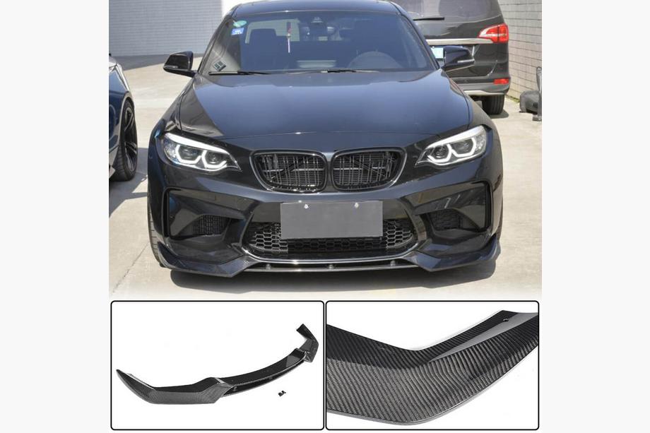 BMW 2. séria F22/F23 2014–2021 Predný nárazníkový lip spojler Lip V2 (pre F87 M2, karbón) Image