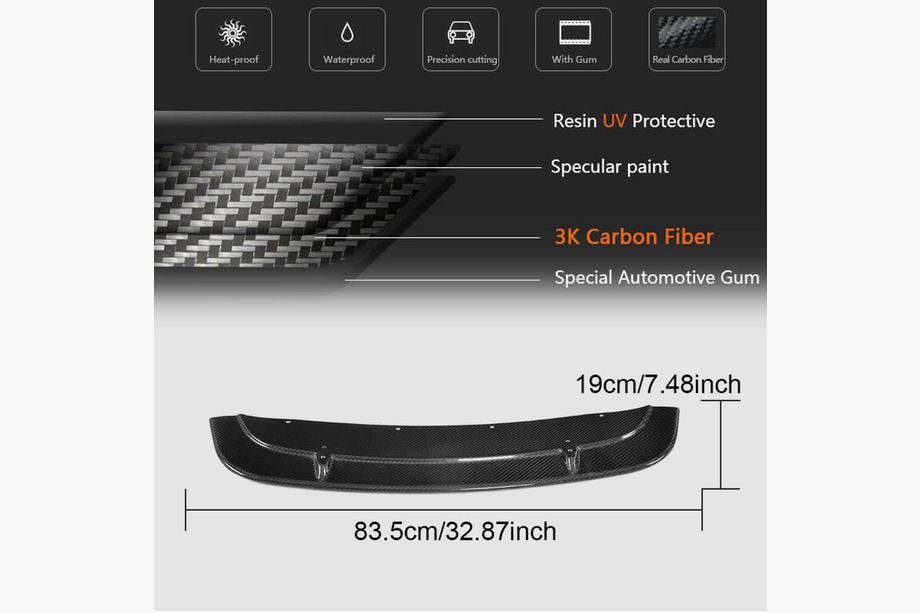 BMW 2. séria F22/F23 2014–2021 Lip spojler predného nárazníka Lip V7 (pre F87 M2/M2C, karbón) Fotografia 2