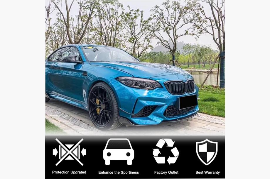 BMW 2. séria F22/F23 2014–2021 Lip spojler predného nárazníka Lip V7 (pre F87 M2/M2C, karbón) Fotografia 3