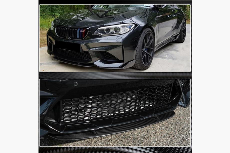 BMW 2. séria F22/F23 2014–2021 Lip spojler predného nárazníka Lip V7 (pre F87 M2/M2C, karbón) Fotografia 4