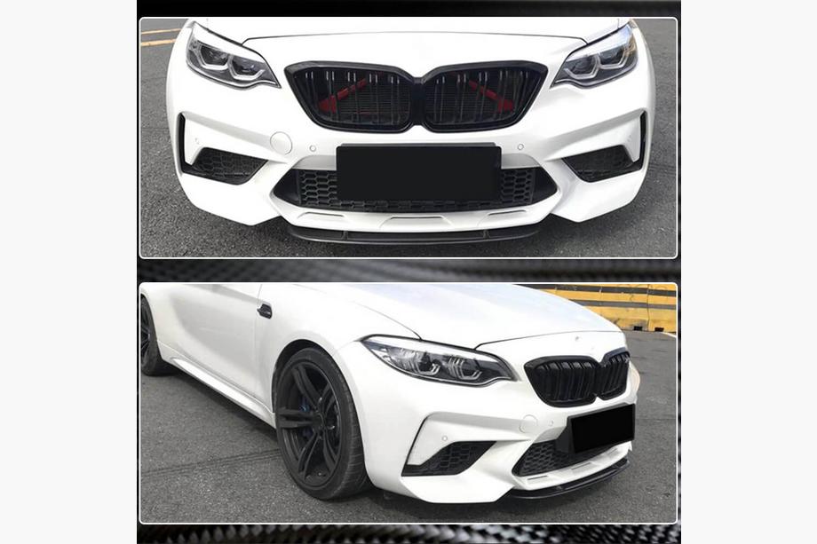 BMW 2. séria F22/F23 2014–2021 Lip spojler predného nárazníka Lip V7 (pre F87 M2/M2C, karbón) Fotografia 5