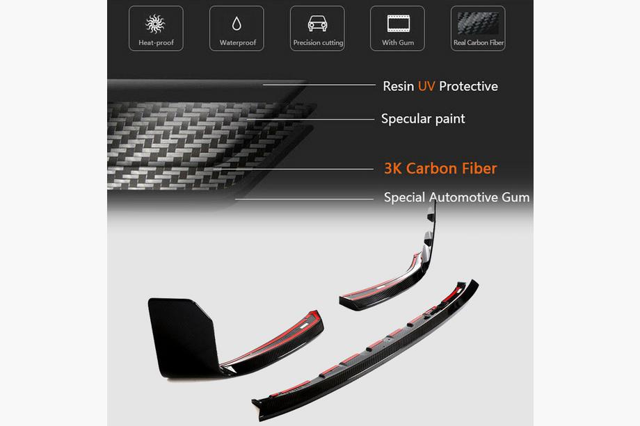 BMW 2. séria G42 2021– Predný lip spoiler na nárazník Carbon V2 (pre G87) Fotografia 6