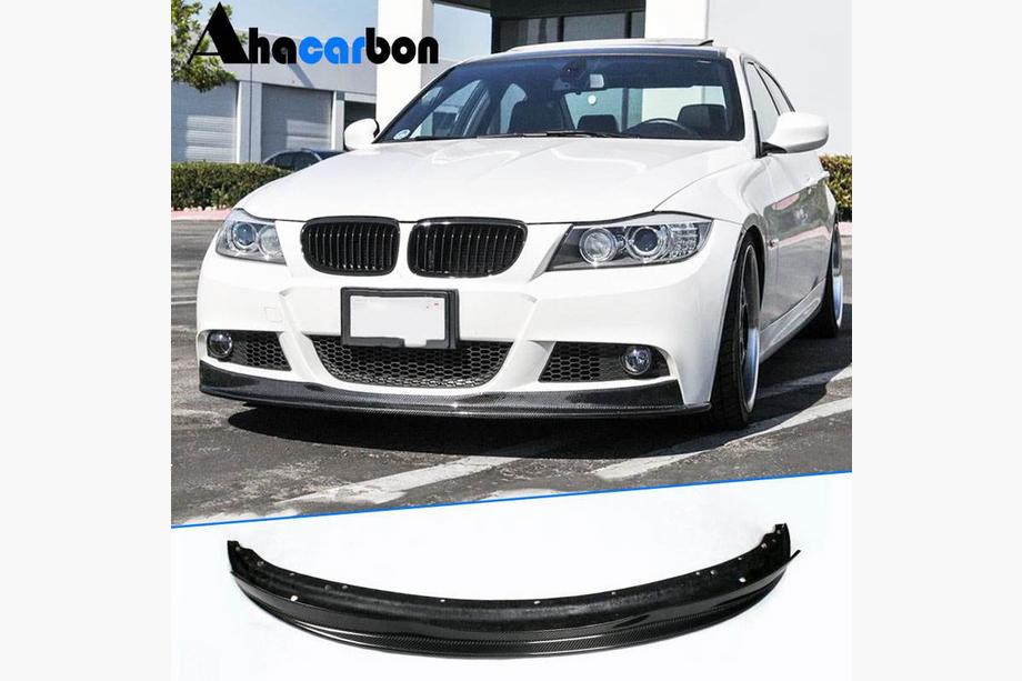 BMW 3 rad E90/E91 2005–2011 Lip spojler na predný nárazník (pre E90 M-Sport 2008-2011, karbón) Fotografia 1