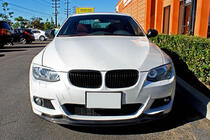 BMW 3 rad E90/E91 2005–2011 Lip spojler predného nárazníka FRP V2 (2010-2012 M-Sport) fotografia 2
