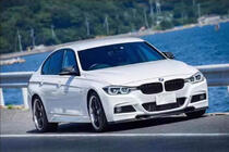 BMW rad 3 F30/F31 2012–2019 Lip spojler predného nárazníka Lip V-Style (pre F30 M-Sport, karbón) fotografia 7
